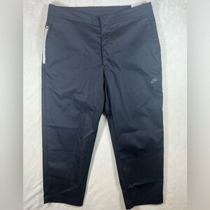 NWT Nike 36W Standard Fit Tapered Leg Sneaker Length Black Casual Pants Chinos